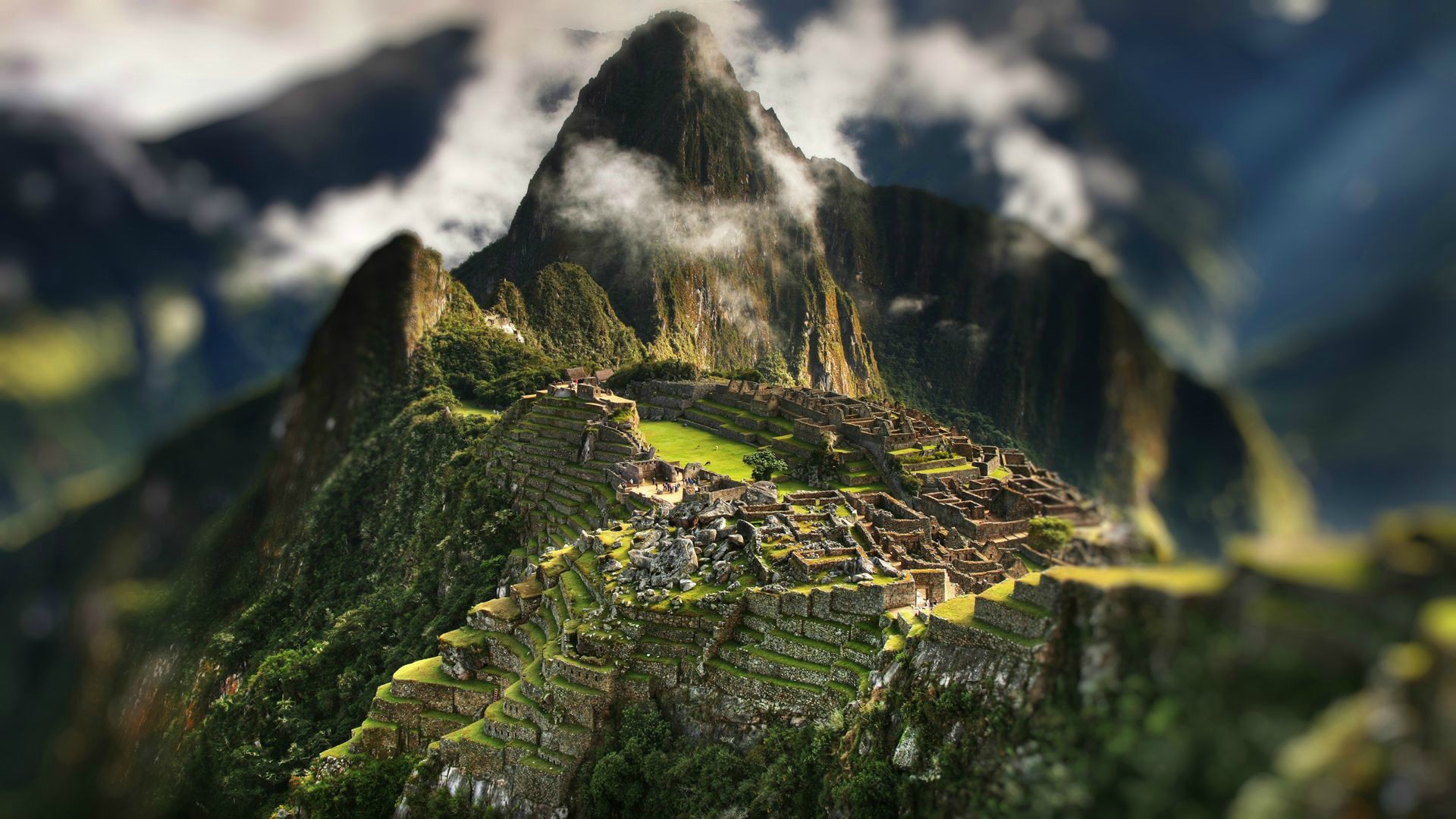 Tilt shift of Machu Picchu picture 1 of 1