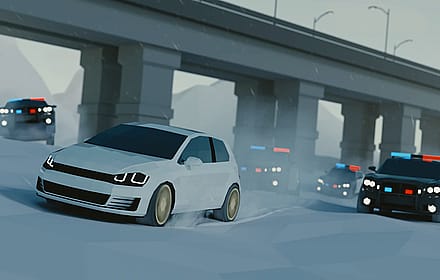 Low Poly Car Chase'