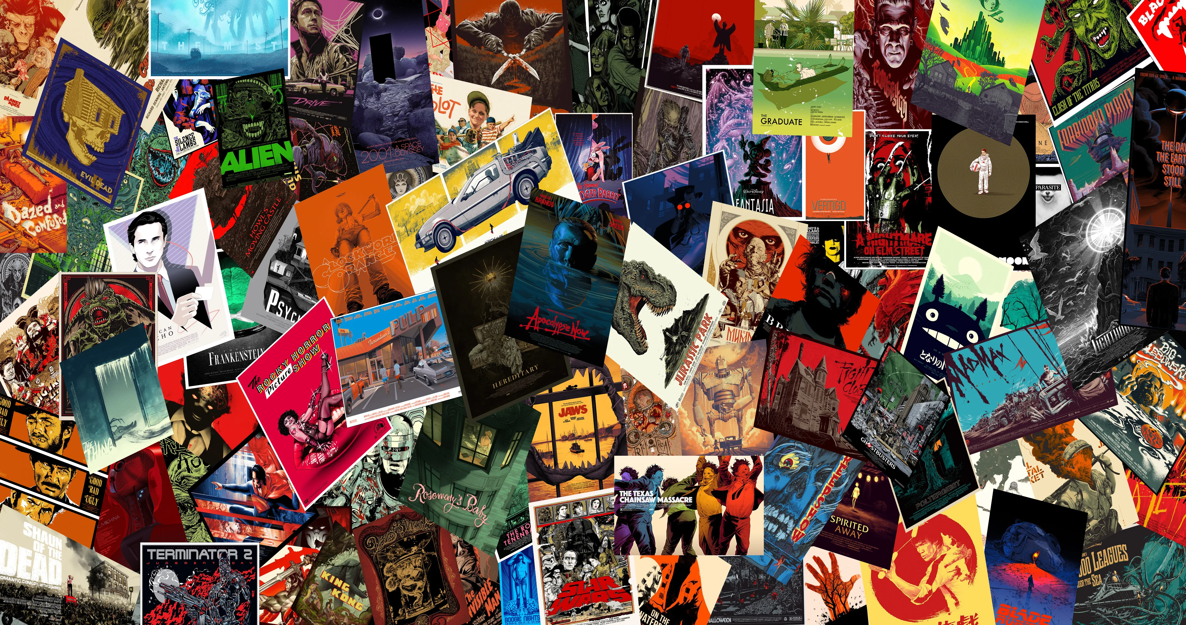 Mondo Movie Posters Collage 4k picture 1 of 1