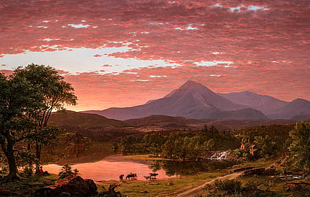 Mt Ktaadn by Frederic Edwin Church, 1853'