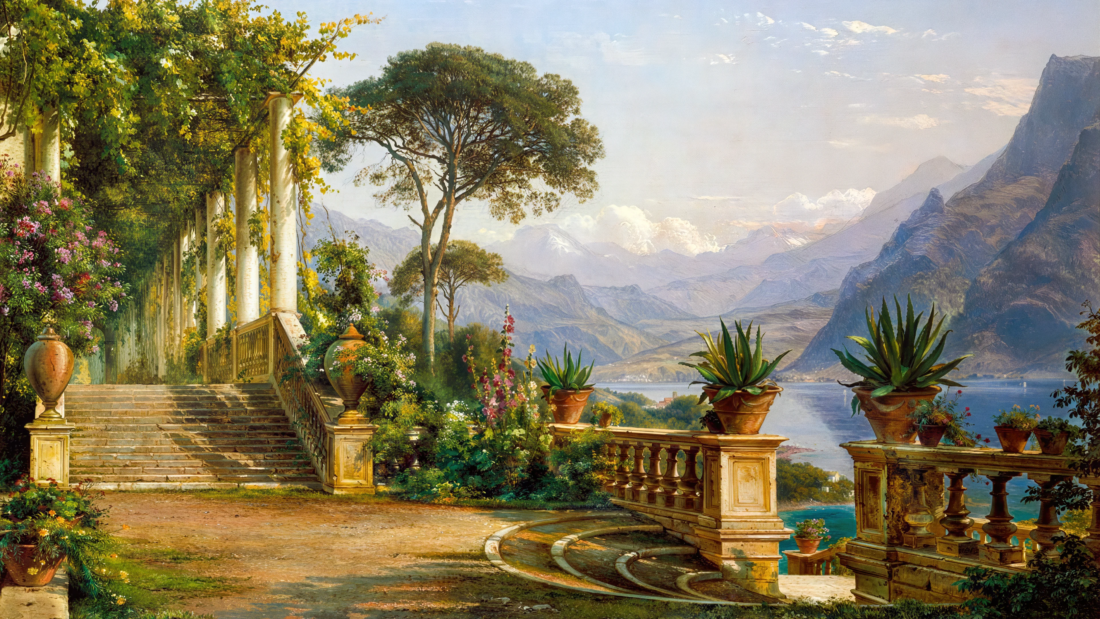 Lodge on Lake Como by Carl Frederik Aagaard, 1875 picture 1 of 1