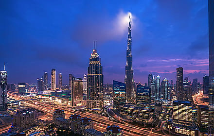 Dubai - Skyline Views by Jean Claude Castor'