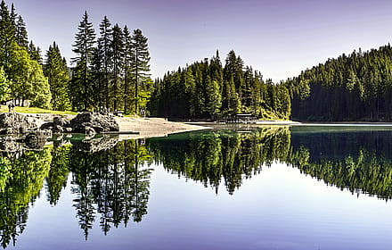 Crystal Clear Reflections at Lake Carezza'