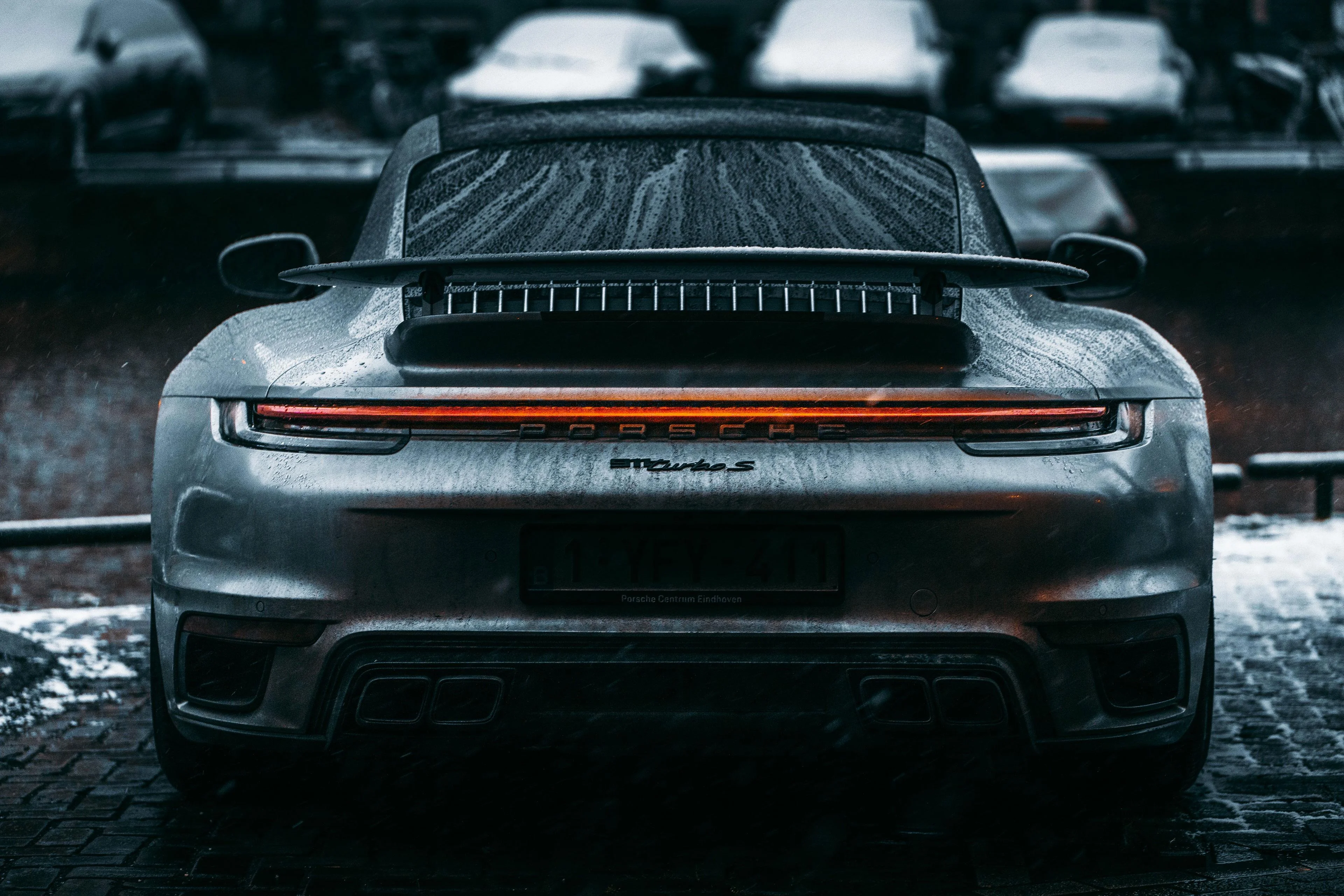 Snow-kissed elegance: Porsche Turbo S standing strong in the cold. picture 1 of 1