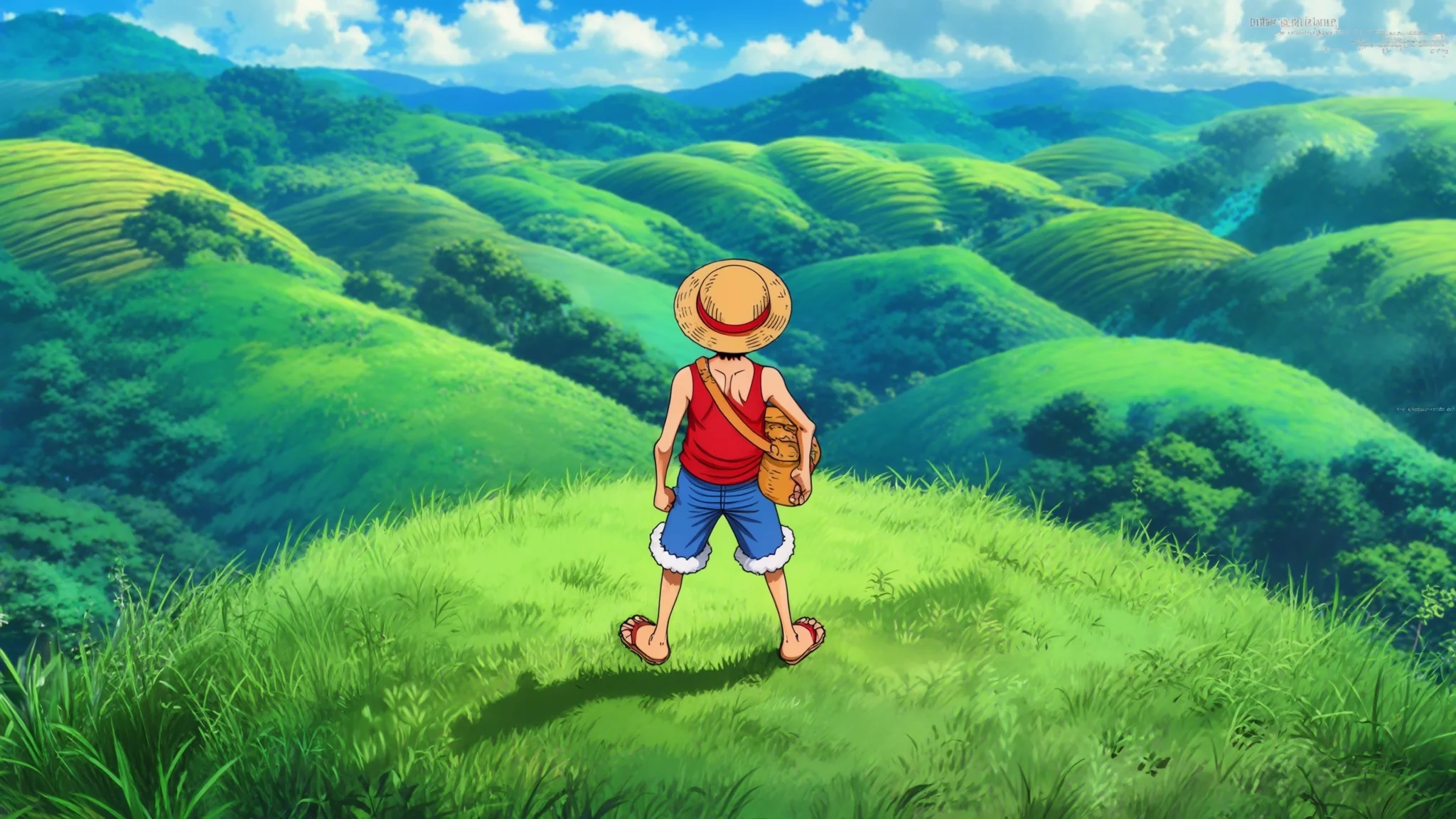 One piece wallpapers in Ghibli style picture 1 of 3