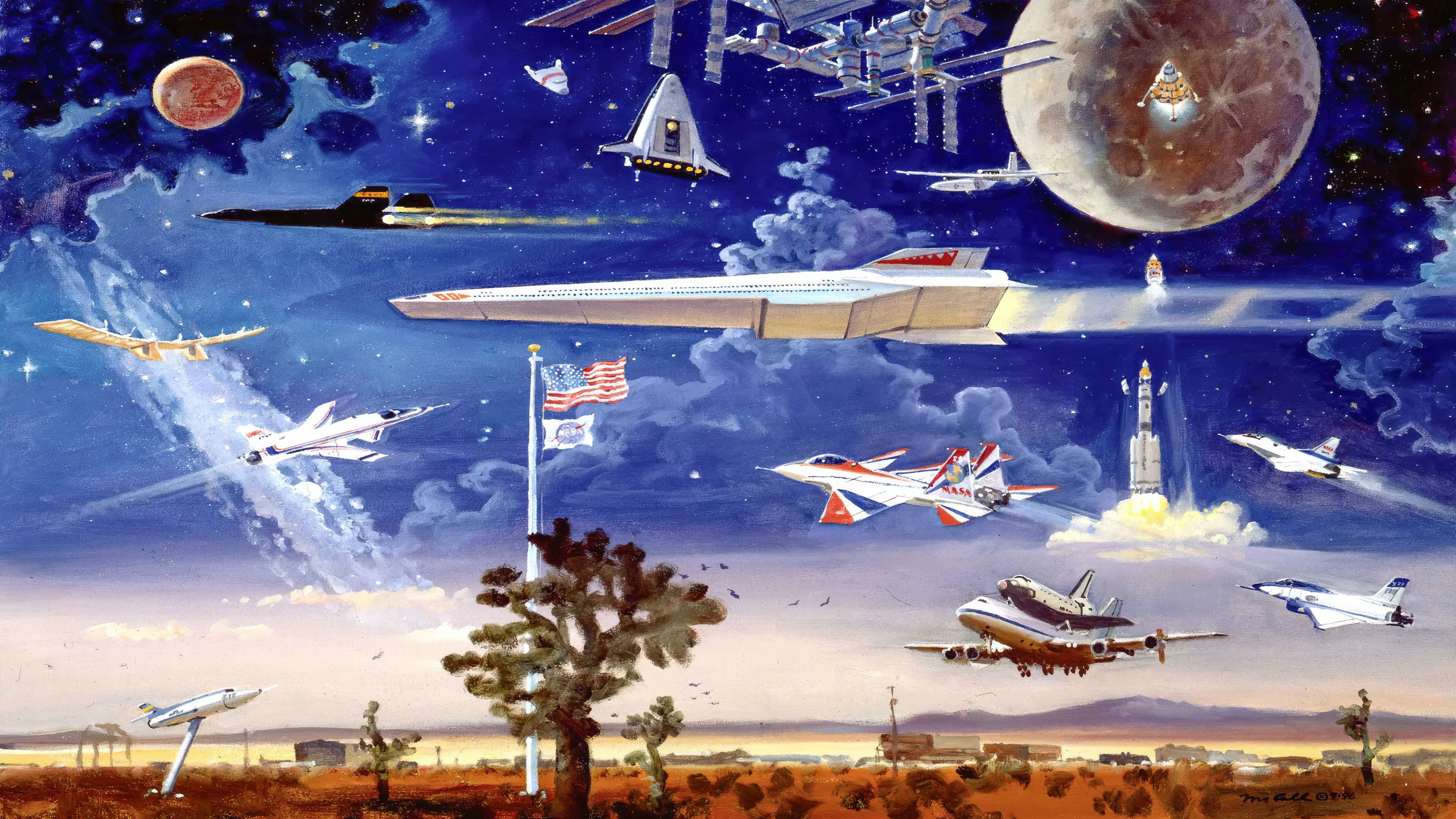 Spirit of Flight by Robert McCall, 1992 picture 1 of 1