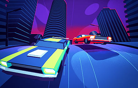 Car Chase by Fraser Davidson'