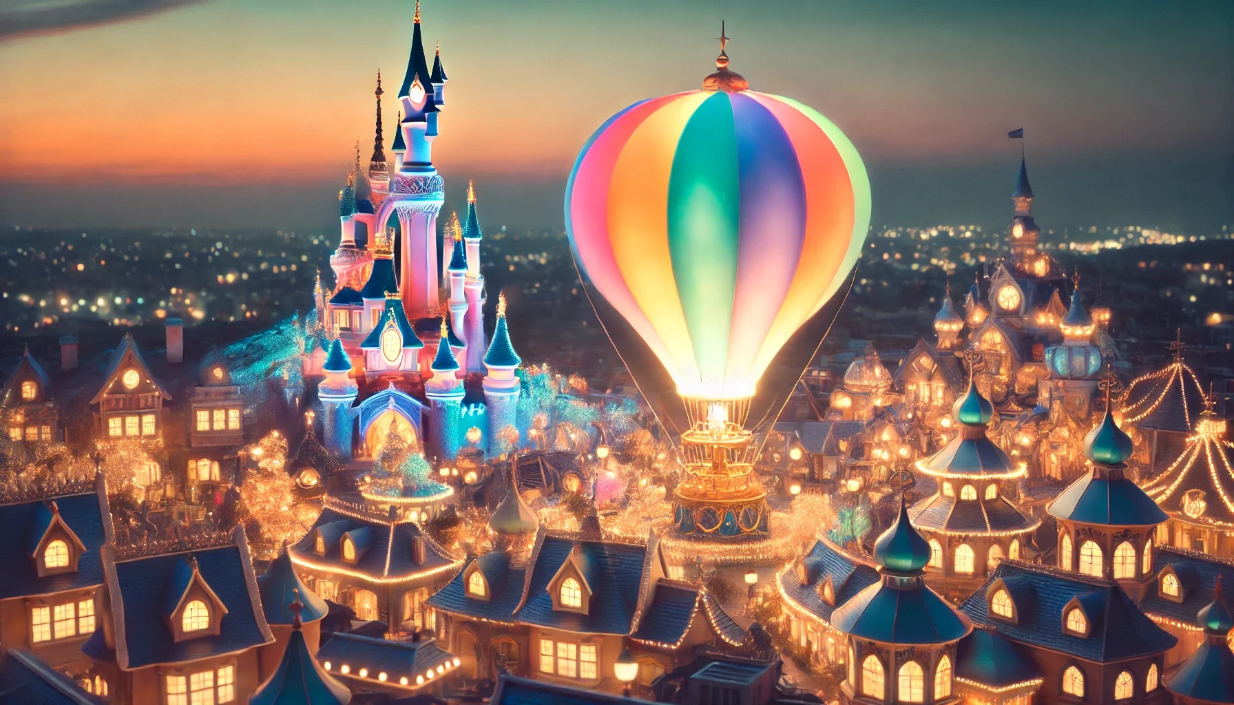 Twilight Ballooning Over Fantasyland picture 2 of 2