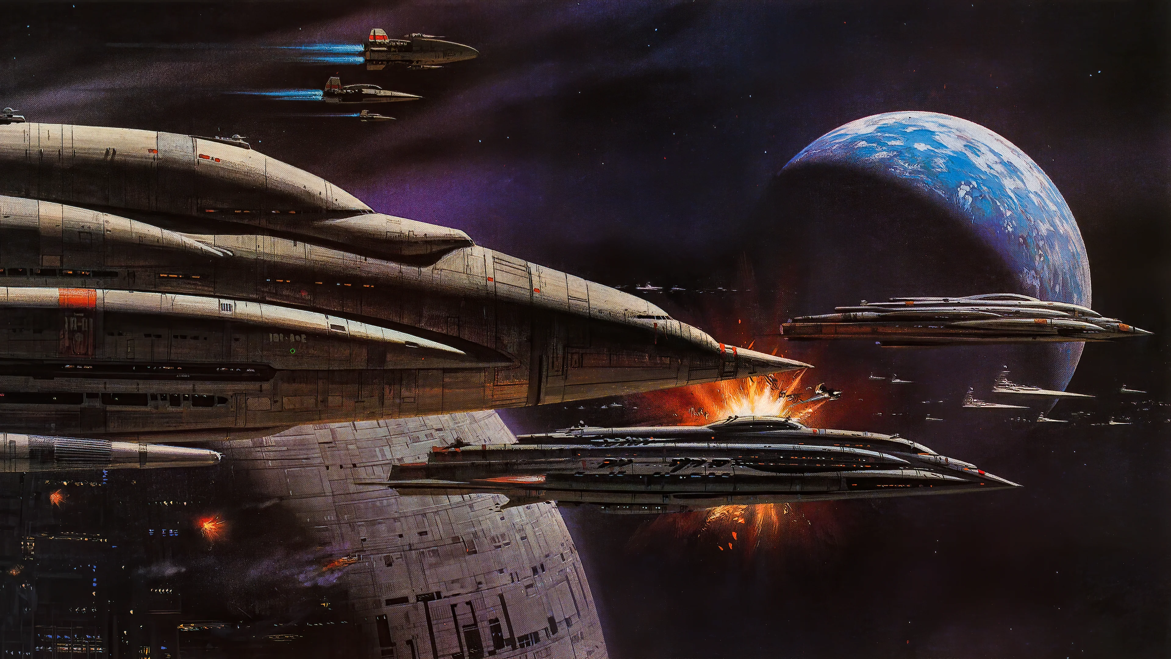 Armada of Rebel Cruisers by Ralph McQuarrie picture 1 of 1