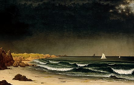 Approaching Storm: Beach near Newport by Martin Johnson Heade, 1861-1862'