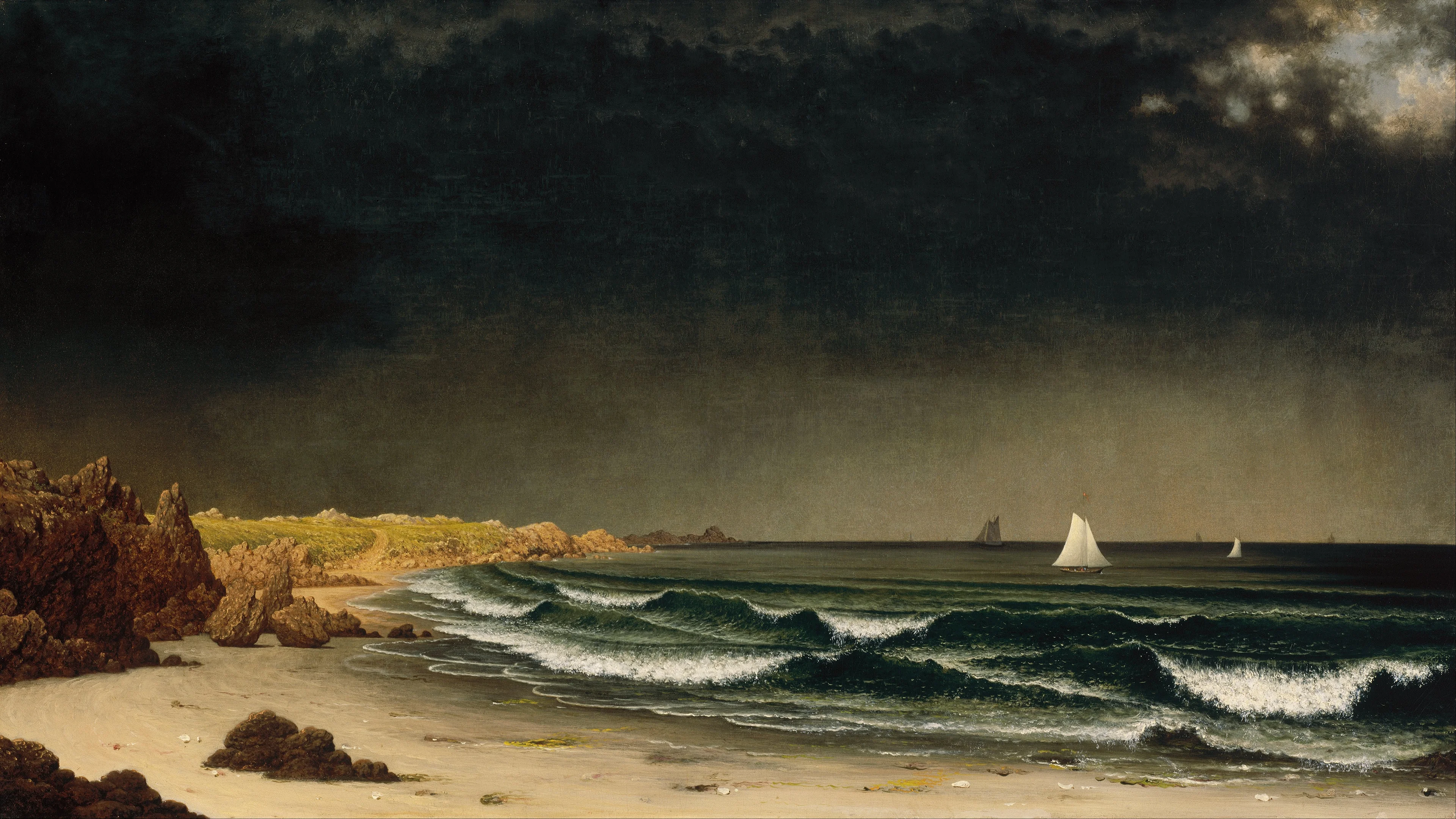 Approaching Storm: Beach near Newport by Martin Johnson Heade, 1861-1862 picture 1 of 1