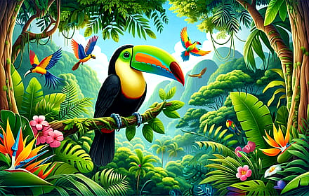 Colorful Tucan by Sabrina Ortiz/ZDNET'