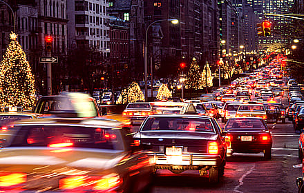 Rush Hour at Park Avenue, New York'