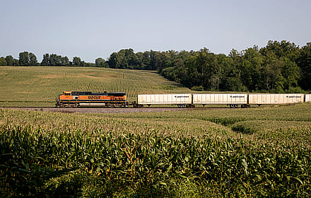 NS Triple Crown Roadrailer in New Waverly, Indiana'