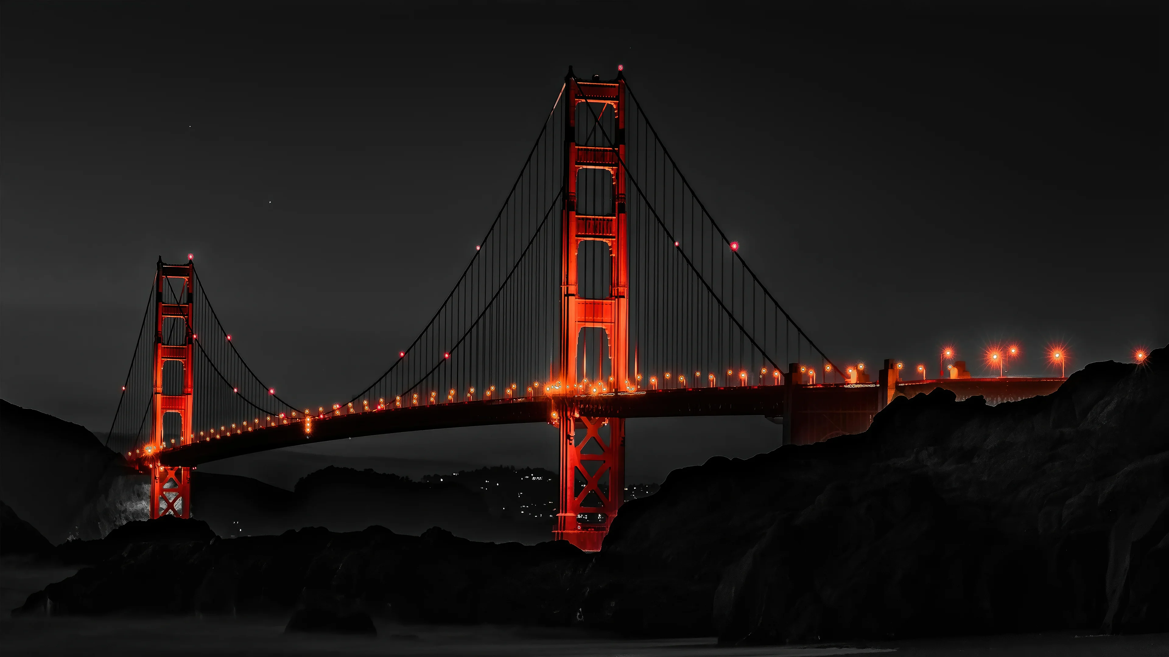 Selective Color Photography of Golden Gate Bridge picture 1 of 1