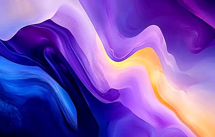 Purple And Blue Abstract Art'