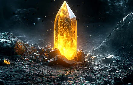 Mystical Glowing Crystal'