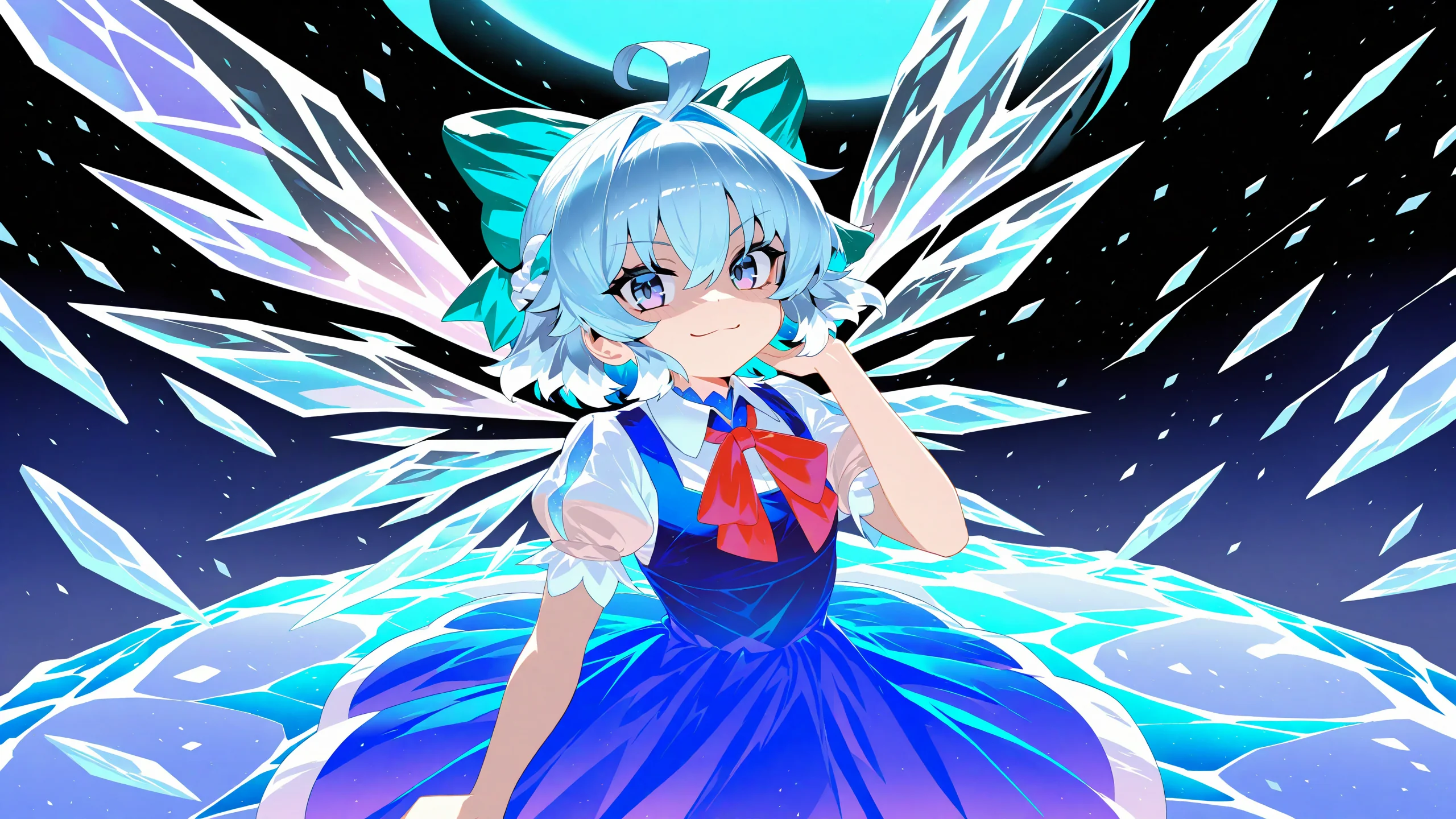 Cirno - Touhou Hisoutensoku style wallpaper picture 1 of 1