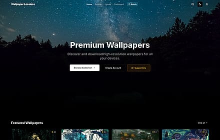 New Website for Lossless Wallpapers'
