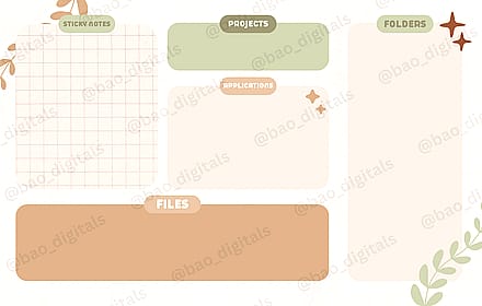 BOHO Wallpaper Organizer w/ matching icons'