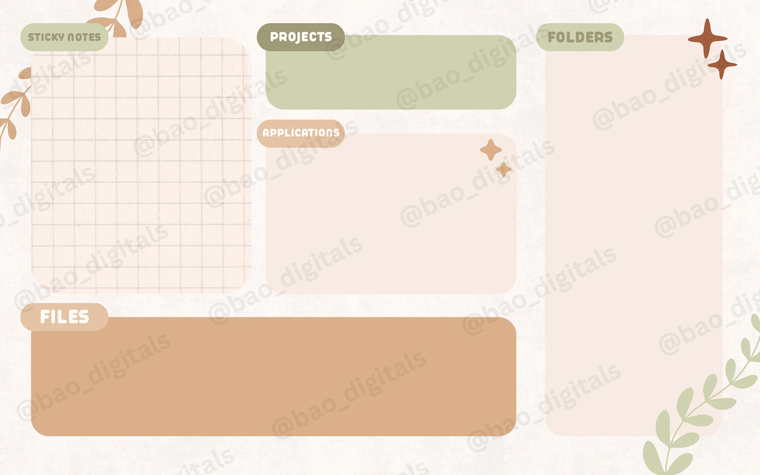 BOHO Wallpaper Organizer w/ matching icons picture 2 of 3