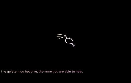 Anyone fancy a sleek Kali wallpaper?'