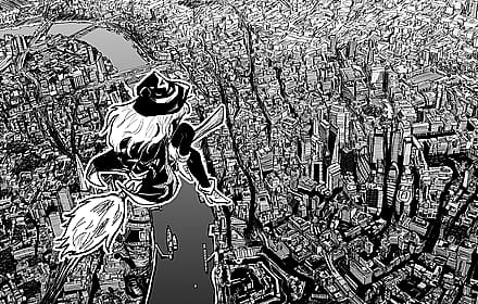 Witch's Commute, London by @Nhim_Art'