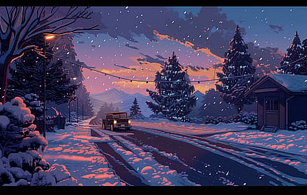 Wintery Road'