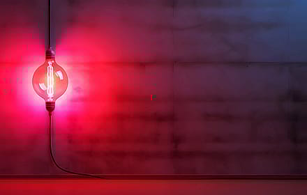 Neon Red Light Wallpaper – Moody Minimalist Desktop & Phone Background | Industrial Glow Aesthetic | Digital Download'