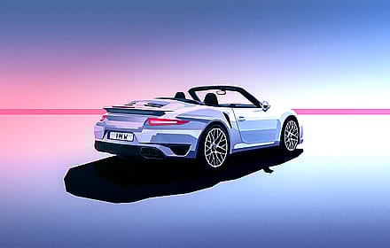 Porsche 911 Turbo Cabriolet Facet by Justin Maller'