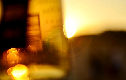 Golden Sunset Blur Through Glass – Abstract Summer Aesthetic Wallpaper or Wall Art | Warm Moody Photo Download'
