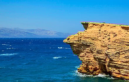 Koufonisi Island Coastal Cliff Photo'