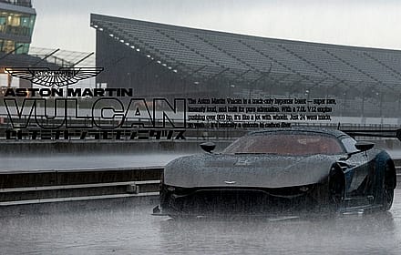 Aston Martin Vulcan Rainshot Wallpaper – 4K | With & Without Text | Track Mode Vibes'