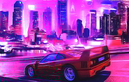 'Neon Nox - Unfinished Business' cover art by Kenzo Art'