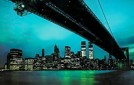 Green New York Night by Acacia Card Company'