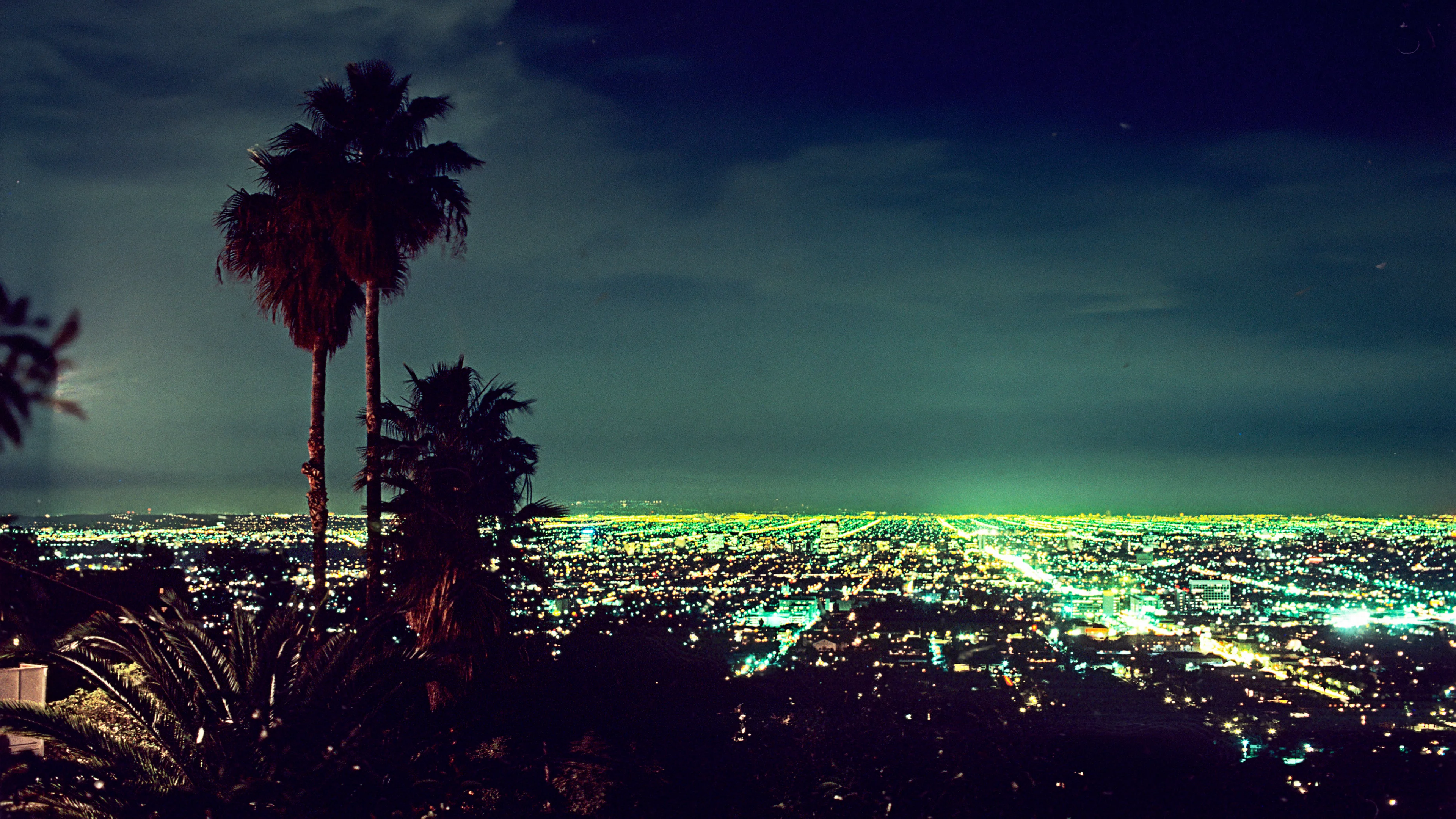 Night view from Mulholland Drive, Los Angeles, 1981 picture 1 of 1