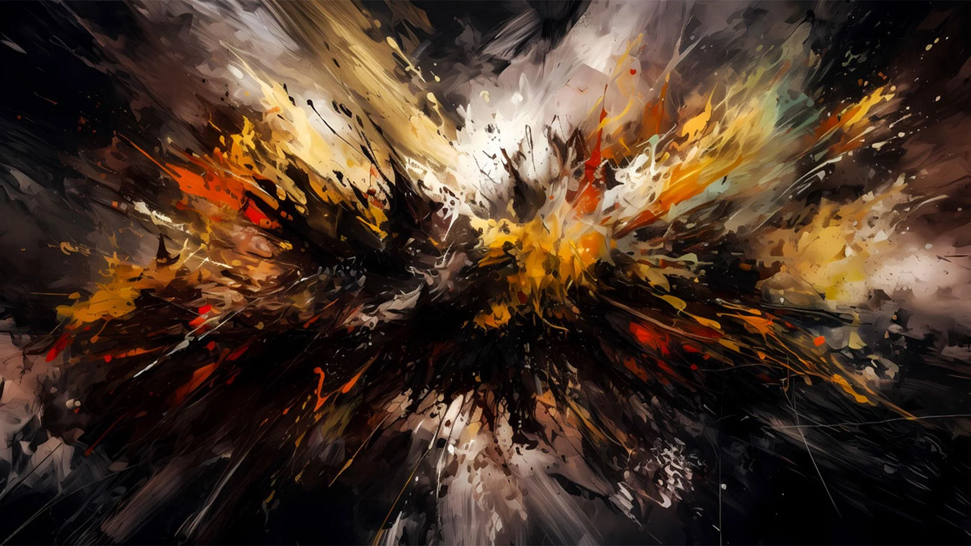  Explosive Abstract Digital Wallpaper – Fiery Modern Art for Desktop, Laptop & Phone | Bold Energetic Painting Background picture 1 of 1