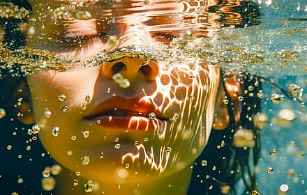  Dreamy Underwater Girl Wallpaper – Dreamy Desktop, Laptop & Tablet Background | Moody Aesthetic Art for Large Screens'
