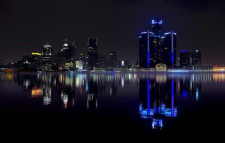 Detroit from Windsor by COLOUR / STEEL / SEX APPEAL'