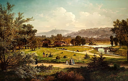 Les deux collines de Lyon by Antoine Claude Ponthus-Cinier'