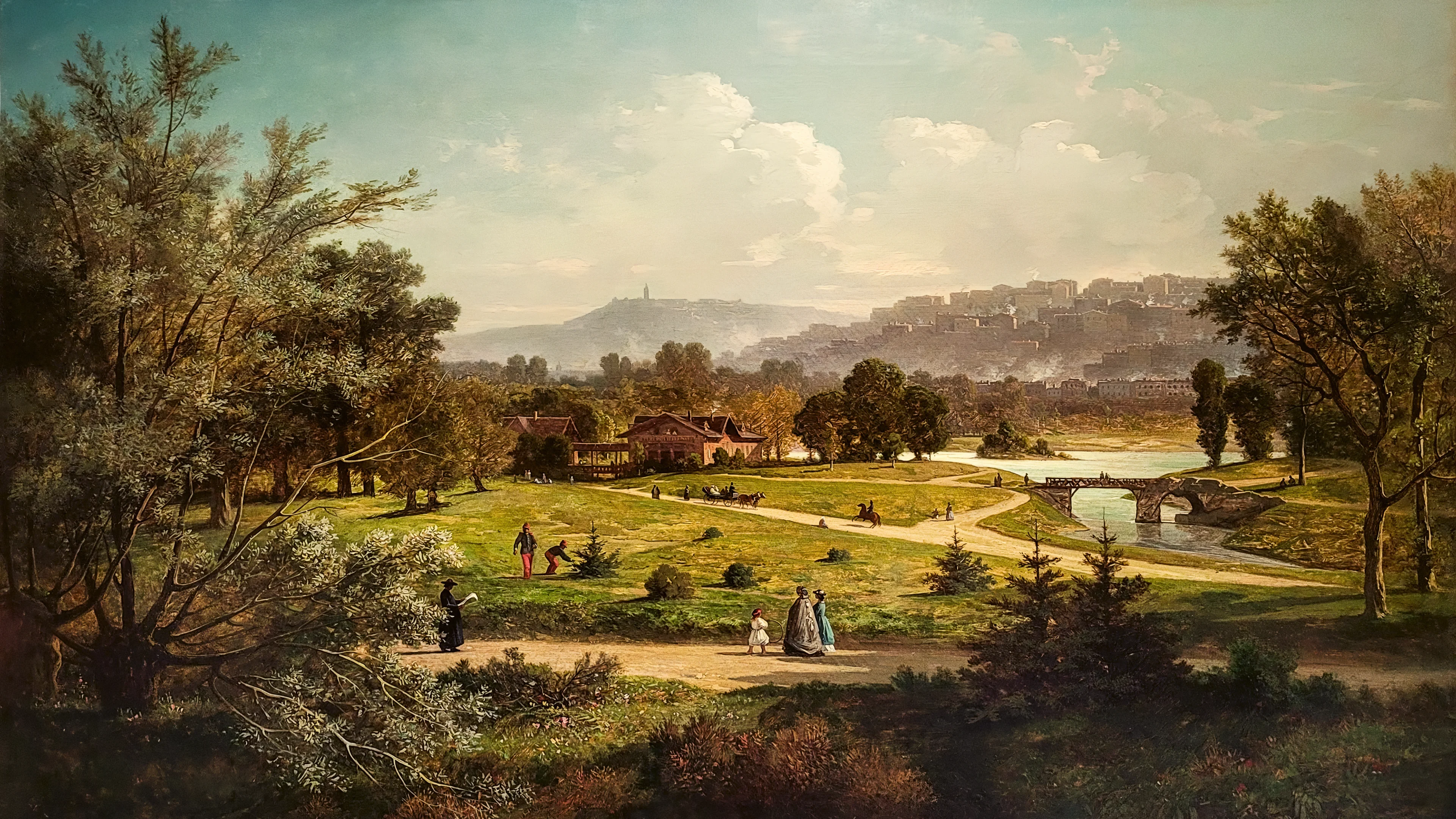 Les deux collines de Lyon by Antoine Claude Ponthus-Cinier picture 1 of 1