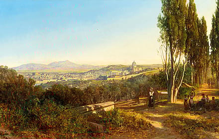 View of Rome from Villa Madama by András Markó, 1889'
