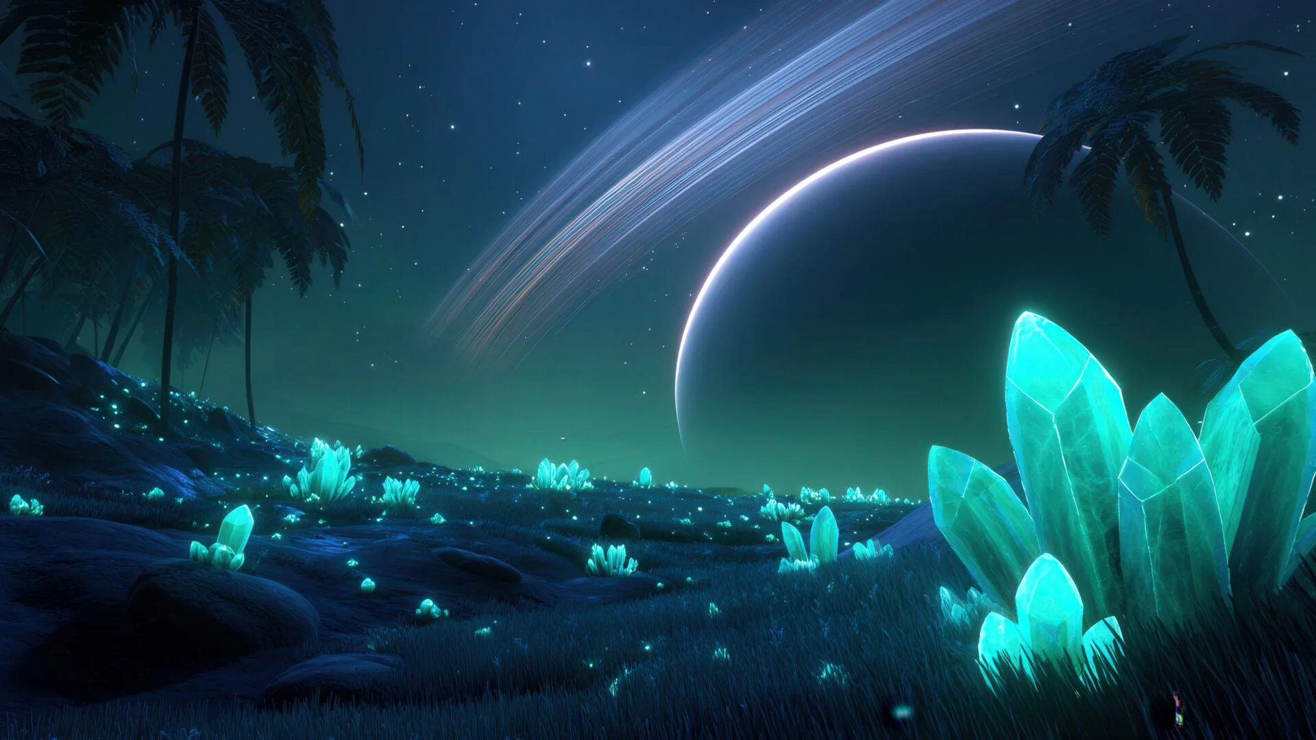 Alien Crystal Meadow Night picture 1 of 1
