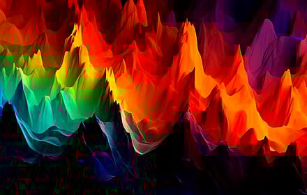 Vibrant Abstract Rainbow Mountain Wallpaper – Digital Art Landscape for Desktop, Tablet & Laptop | Colorful Nature Digital Download  '