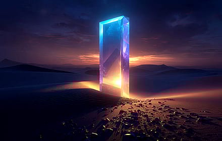 The Desert Crystal Monolith'