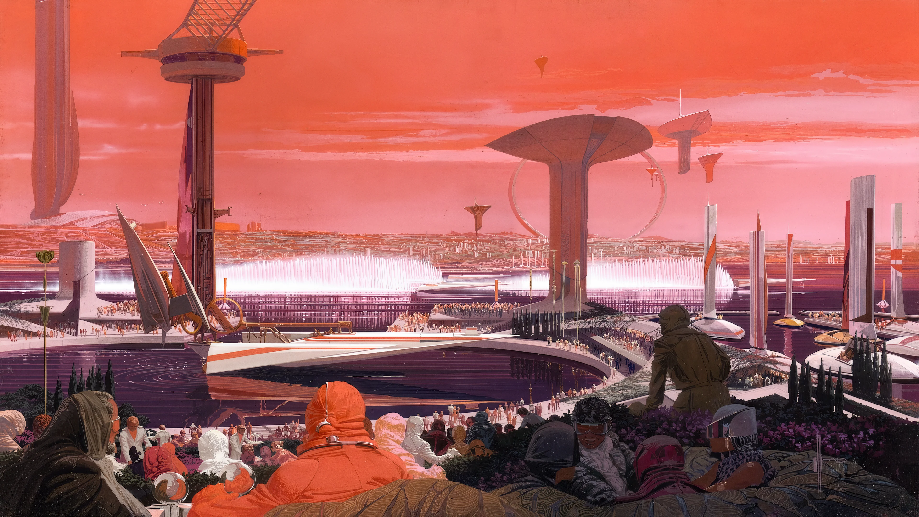 Tokyo Bay Boat Race by Syd Mead, 1983 picture 1 of 1