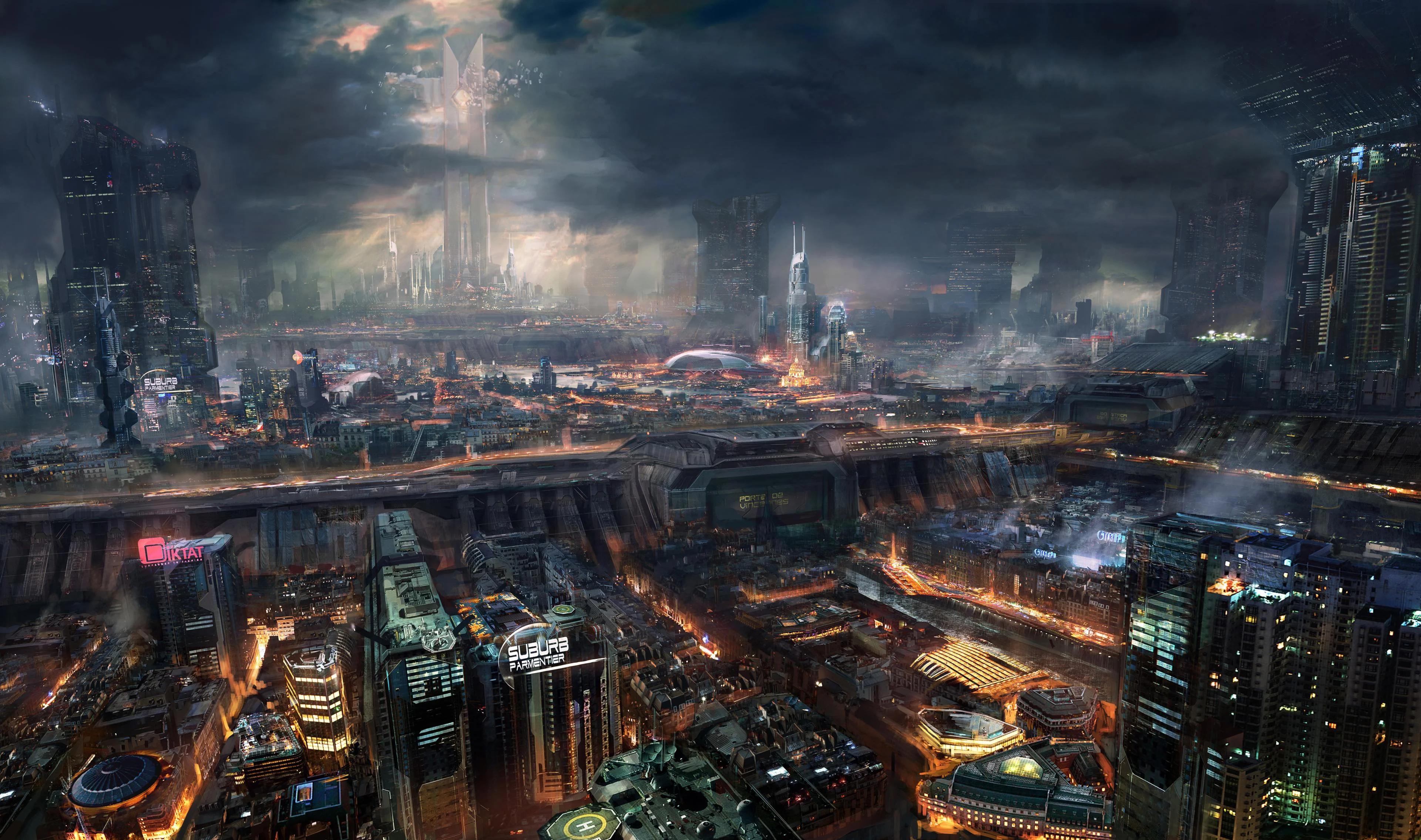 Futuristic City Fantasy Wallpaper picture 1 of 1