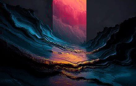 Abstract Textured Artwork Vibrant Dark Color Contrast'