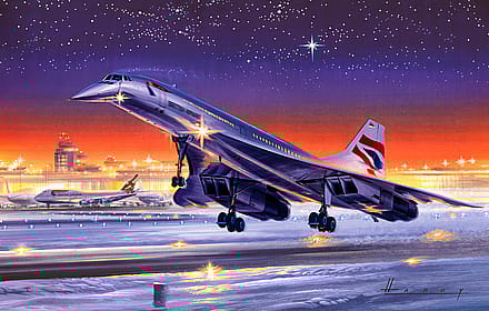 Concorde British Airways Airliner by Wilfred Hardy'