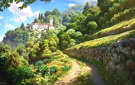 Walk to San Donato by Lorenzo Lanfranconi'